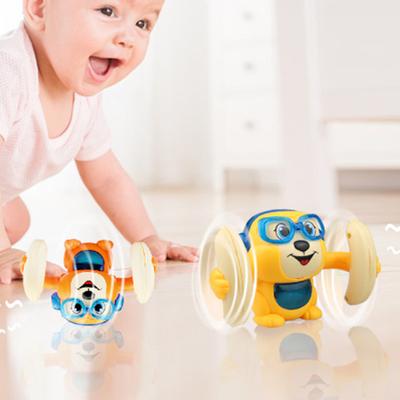 Flipping Toy Cartoon Tierform Sprachsteuerung Sicheres elektrisches rollendes Affenspielzeug für Babys