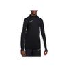 Nike Logo Embroidered Color Block Half Zip Soccer Sweatshirt Kids Sweatshirt Black DX5470-010