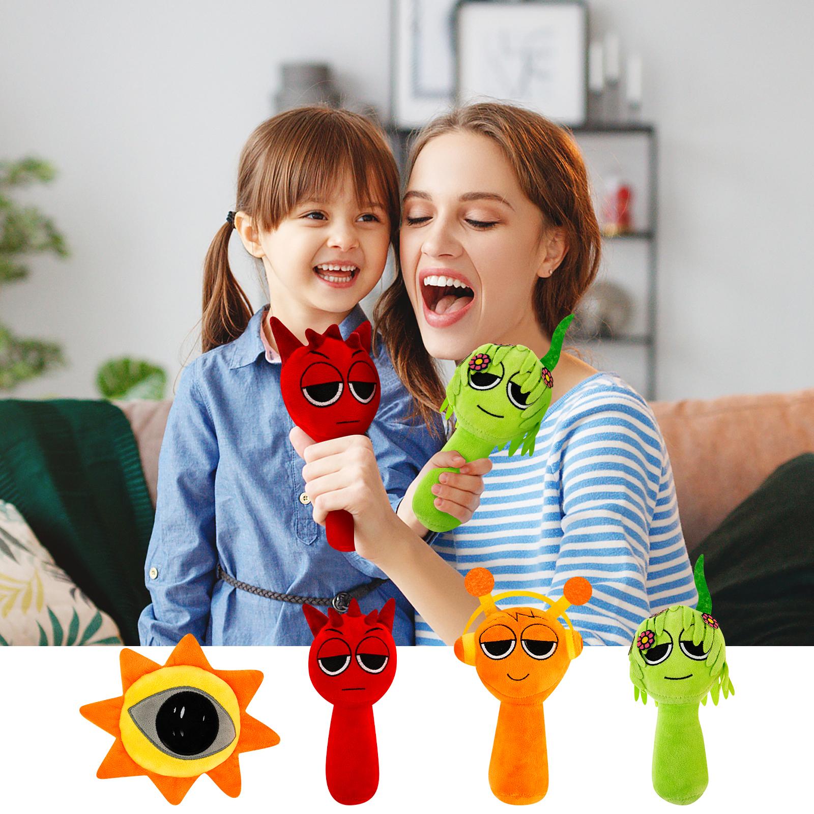 

1 набор Плюшевые игрушки Sprunki Игра Sprunki Мультяшные Детские Подарки на День Рождения Мягкие куклы Рождественский подарок