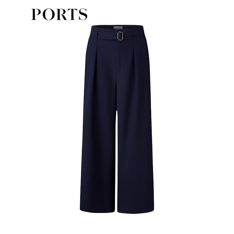 PORTS Women's Autumn/Winter Elegant Wide-Leg Pants