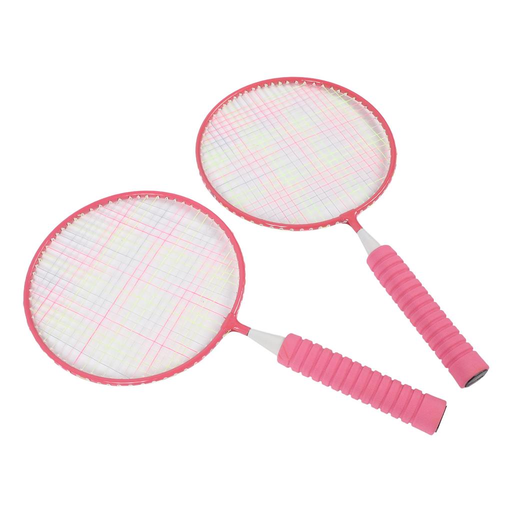 Kinder Badminton Set Leichter Kinder Badmintonschläger mit 3 Federbällen Tragetasche Griffband für 3 bis 12 Jahre