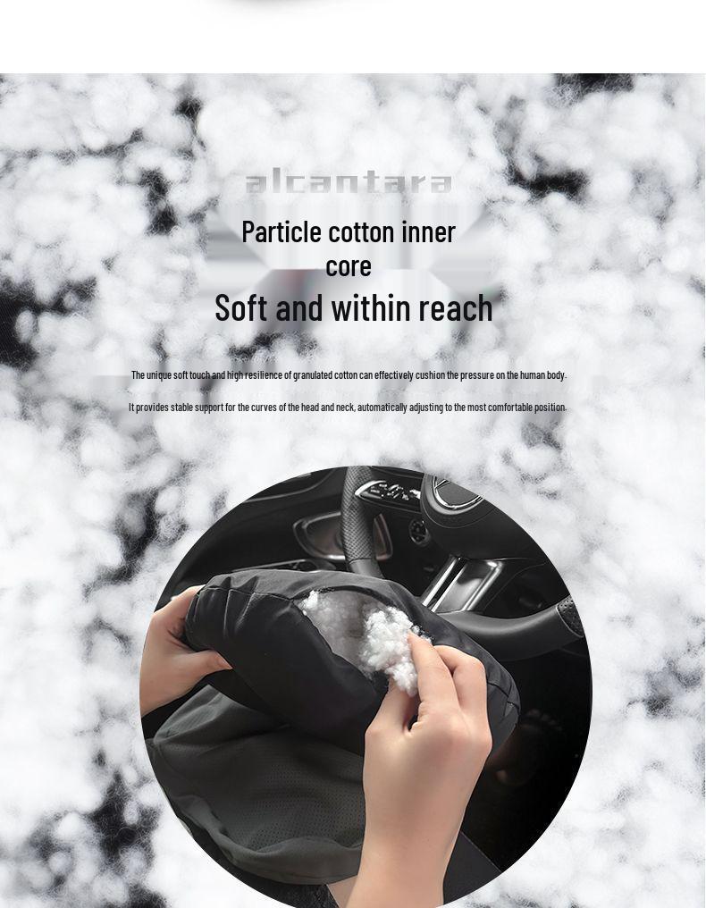 Suitable for Alcantara DuPont granulated cotton suede headrests and Maybach-style luxury seats with lumbar support.