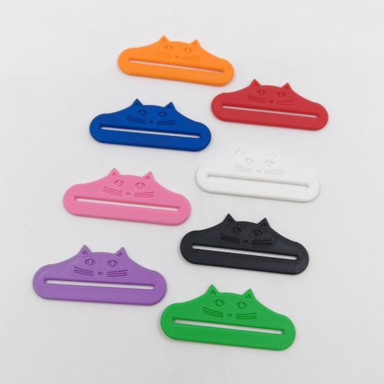 3D-gedruckter Katzenfutterbeutel-Schaber Katzenohrenform Sauberer Überreste-Reduzierer Universeller Katzenleckerli-Streifen Nassfutterbeutel-Quetscher-Extraktor Haustierbedarf