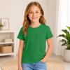 Kids Color Short Sleeve Round Neck T-Shirt for Everyday Casual Wear