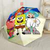 Spongebob And Patrick Adventure Automatic Umbrella Retractable Design with 8-Rib Durability Compact Design All-Season Use Compact Folding Umbrella