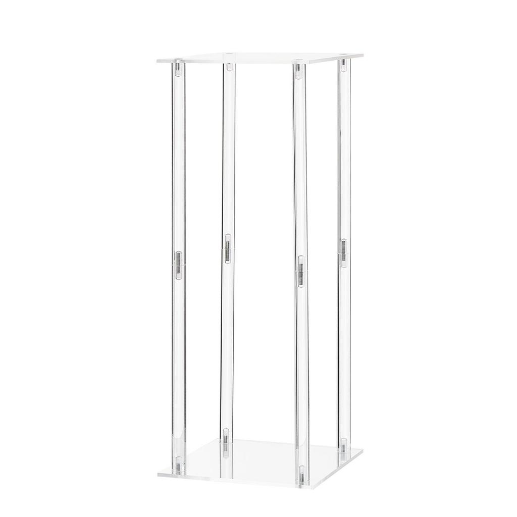Wedding Flower Stand, 10PCS 50cm Column Flower Stand, Floral Stands with Acrylic Laminate, Cylindrical Cubic Floral Display Rack for Wedding, Party,