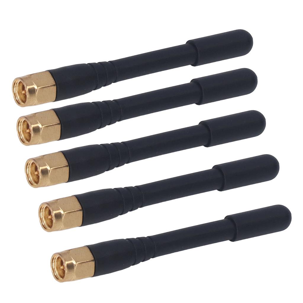 5PCS Signal Antenna Dual Frequency Omnidirectional Waterproof Antenna SMA Male 3DBi Gain