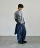Seukeulaeteulpigsel Vtg Fade Dart Curved Line Cotton Pants [Blue]