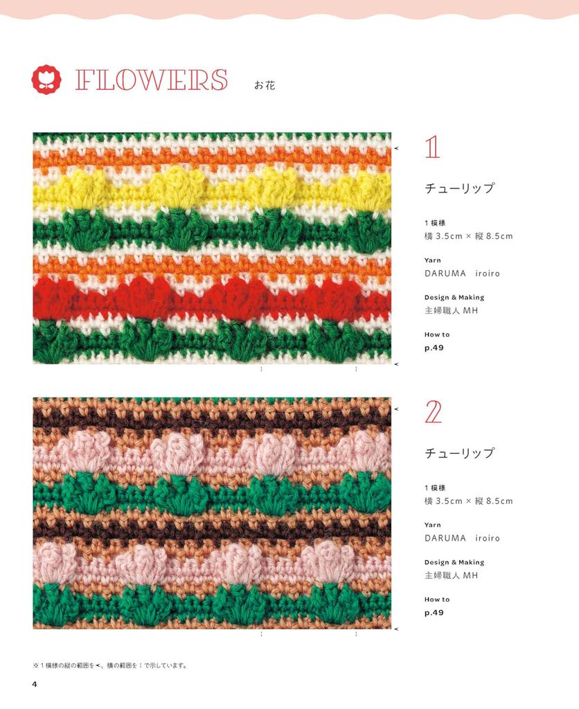 Crochet Mignon Pop Motifs & (Menthes pomme)