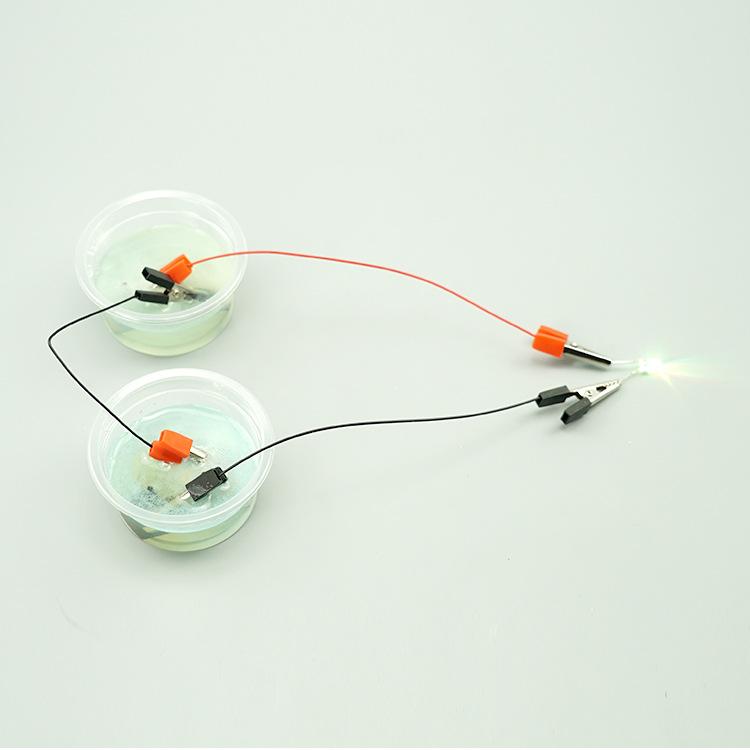 Primary School Students Diy Technology Small Production Salt Water Power Generation Clock Suit Manual Invention Of Scientific Experiment Material