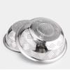 Stainless Steel Grater Basin Round Rice Washing Basin Convenient Filter Net Bowls  fruit