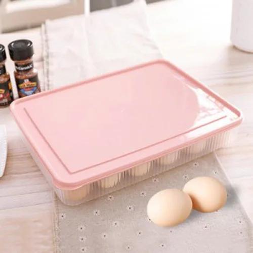 15/24 Grid Eggs Holder Stackable Freezer Storage Organizers Egg Storage Container Plastic Egg Carton Kitchen Egg Storage Box