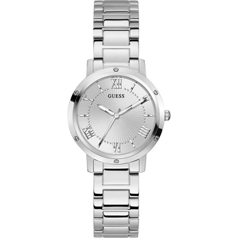GUESS Dress Silver Stainless Steel Ladies Quartz GW0404L1 серебряный