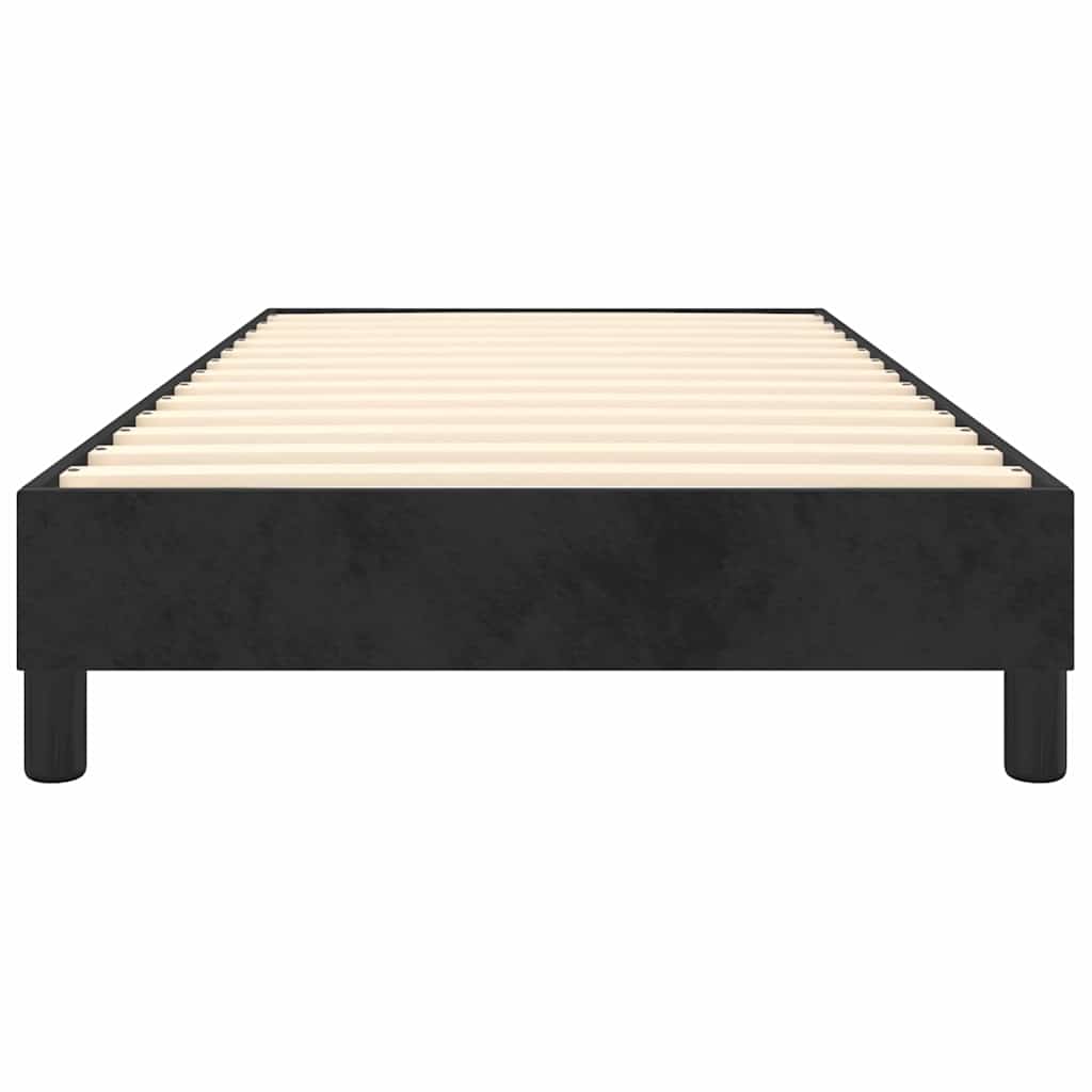Box Spring Bed Frame Black 80 X 200 Cm Velvet