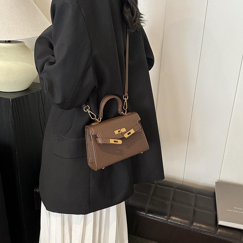 Retro Trendy Hand Bag Women's 2025 New Autumn Fashion Casual Small Square Bag High-end Messenger Bag