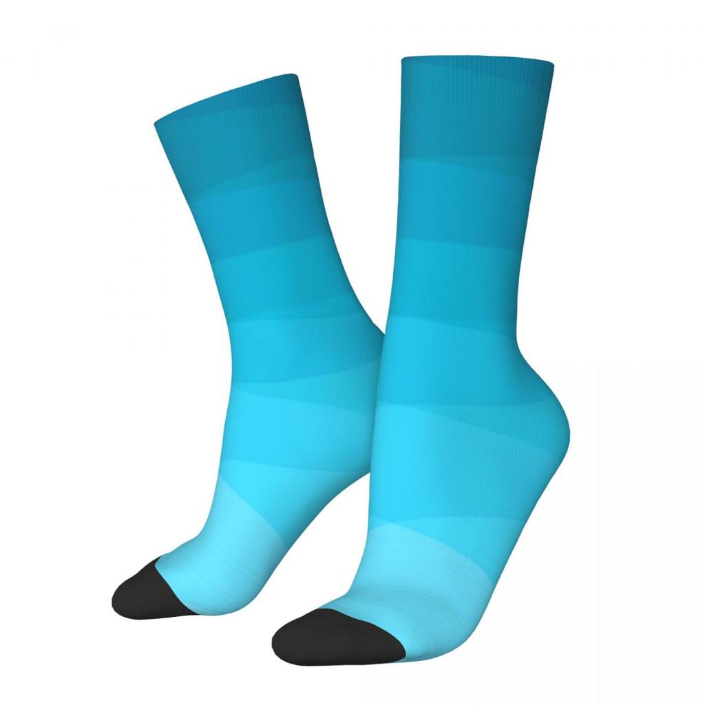 Ombre Polygonal Socks Autumn Gradient Purple Stockings Vintage Couple Medium Soft Socks Custom Outdoor Sports Anti-Slip Socks