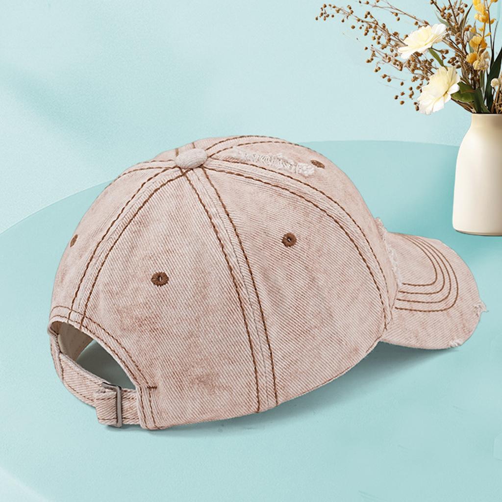 Unisex Washed Perforated Baseball Cap, Baseball Cap, Soft Top Cap, Sun Visor Hat