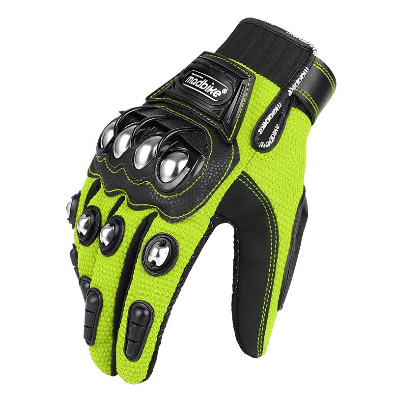 Motorcycle gloves with touch, riding gloves racing locomotive gloves alloy protective outdoor gloves