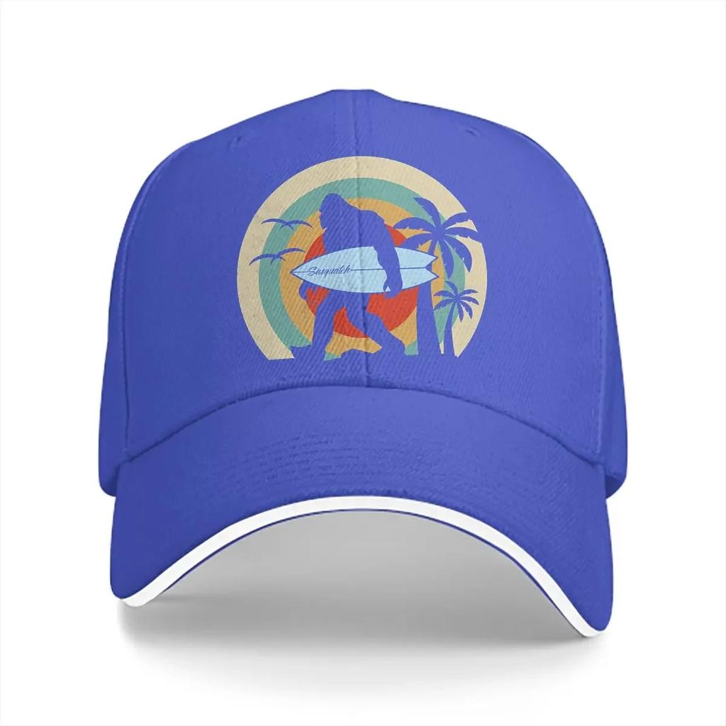 Summer Cap Sun Visor Surfing Funny Surf Classic Hip Hop Caps Bigfoot Sasquatch Peaked Hats