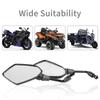Universial 10mm Motorcycle HandleBar Mirror Scooter ATV Off-road Motorbike Rearview Mirrors E-Bike Back Side Convex Mirror