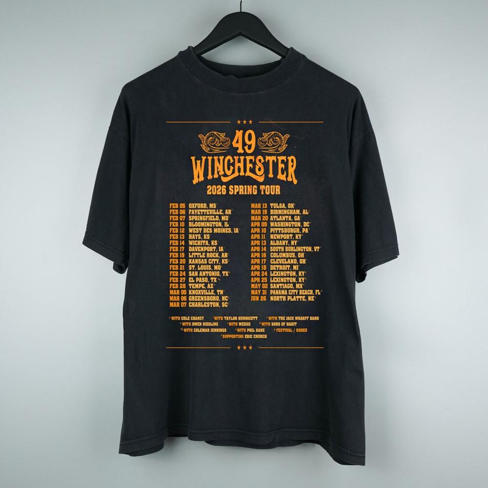 

49 Winchester Весенний Тур Подарок Для Фаната Полноразмерная Футболка TA168 Унисекс Футболка XXXL