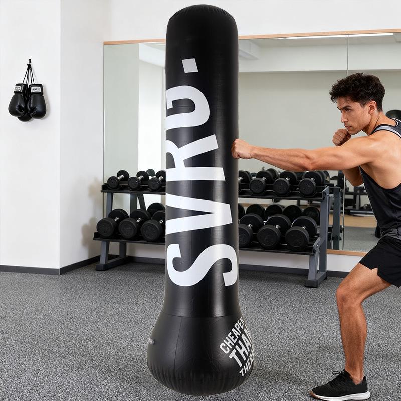 Langlebiger aufblasbarer PVC-Boxsack-Tumbler für Erwachsene & Kinder - Fitness- & Stressabbau-Sandsack-Spielzeug