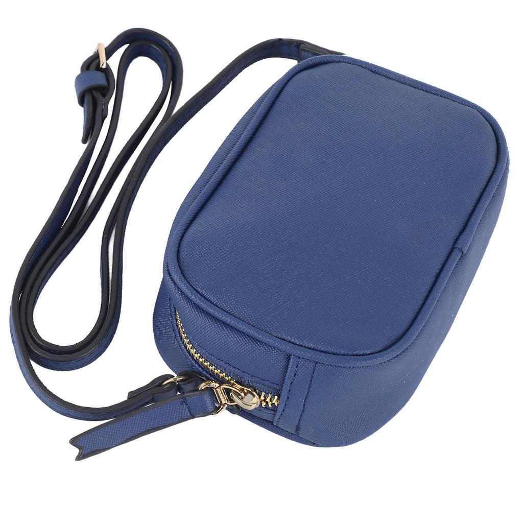 Shoulder Bag Durable PU Mini Shoulder Bag Women Casual Portable Shoulder Bag for Commuting Blue