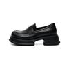 Popular All-leather Platform Loafers Women's Mazorism Thick Heel Leather Shoes Spice Girl College Style JK Mary Jane Shoes