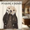 Vibrant & Cute Themed Polyester Bathtub Curtain - Whimsical Animal & Patterned Bathroom Decorative Shower Curtain