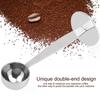 Dual Purpose Stainless Steel Tamping Measuring Coffee Bean Powder Spoon Scoop