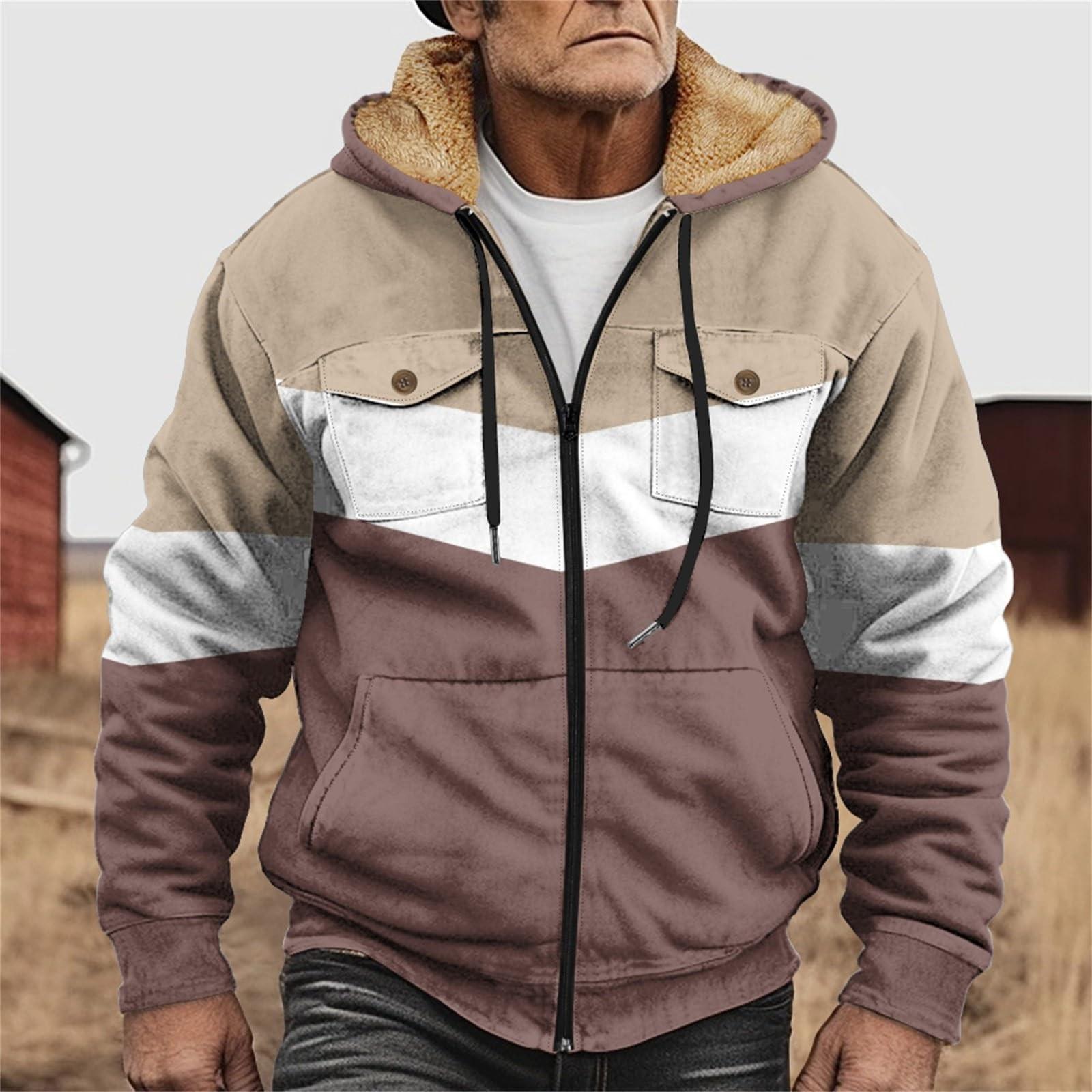 

Мужская утолщенная куртка на пуговицах с двойным карманом и карманной вставкой, хлопковая куртка M хаки