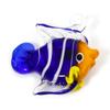 1 Piece 3D Fish Lampwork Charms Multicolor Glass Ocean Jewelry Pendants Cute Jewelry Accessories for Jewelry Making 3.5x3.4cm