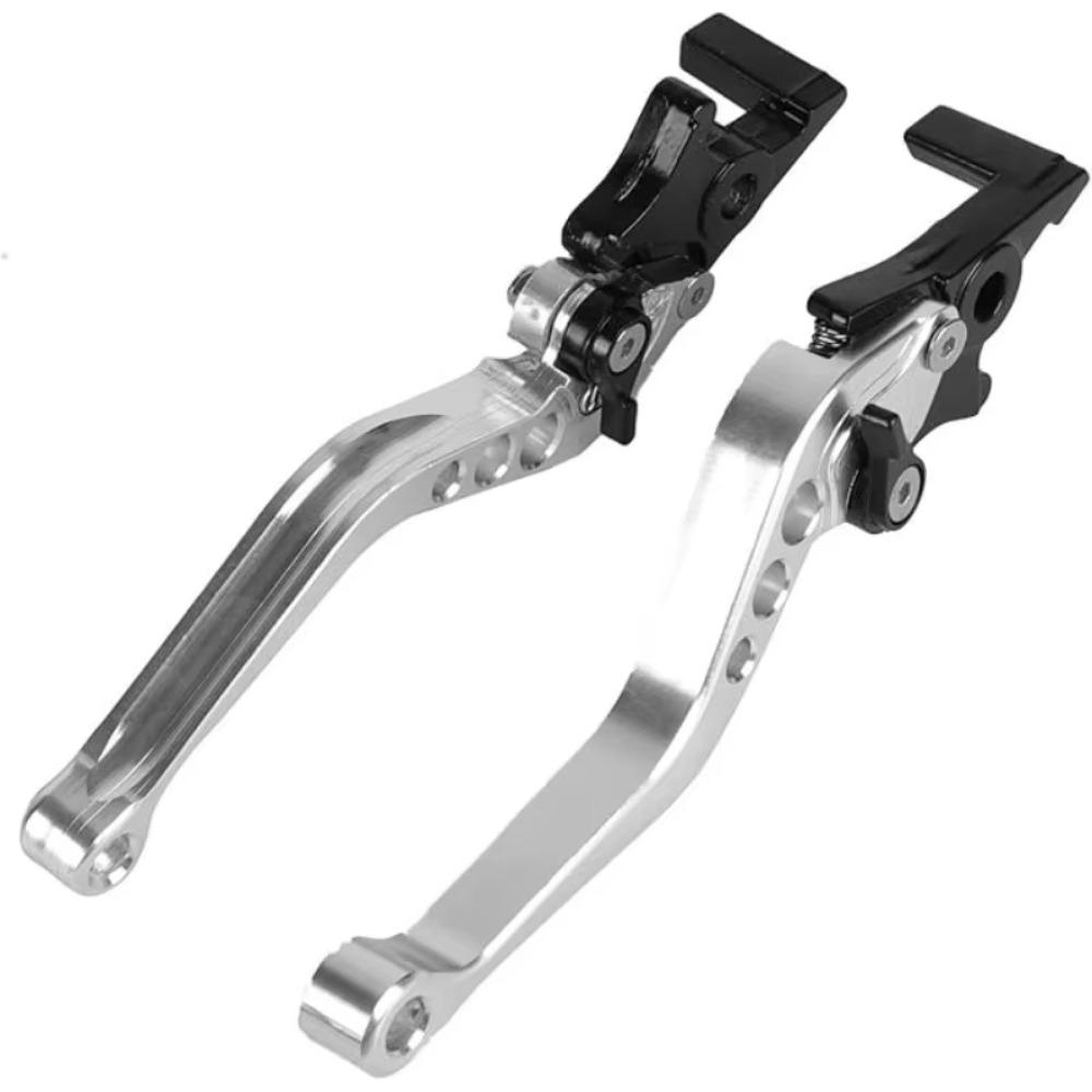 1Pair Aluminum Motorcycle Brake Handle 6-position Adjustable Brake Clutch Levers Bike Parts