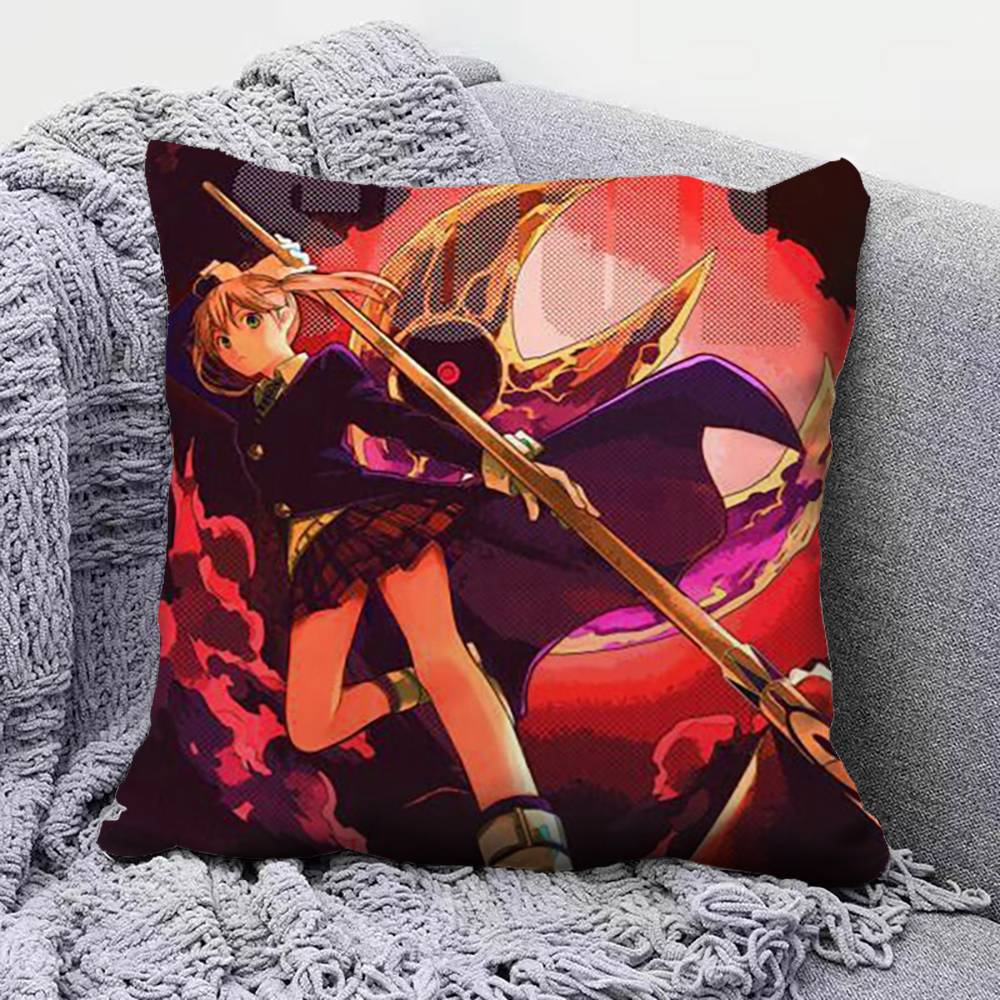 Anime S-Soul Eater Maka Pillow Covers, Home Sofa Cushion Covers And Aecorative Custom