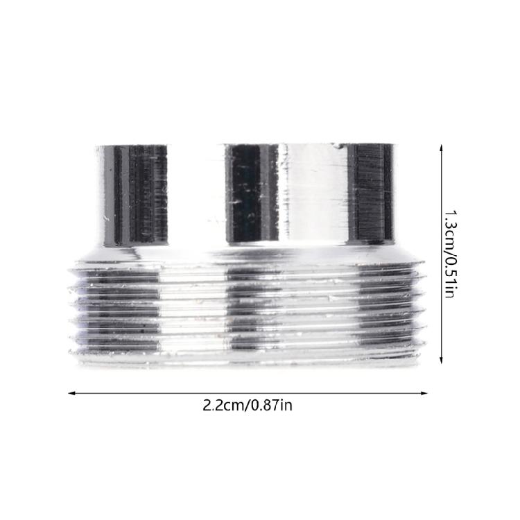 2Pcs Sink Faucet Adapter 22mm to 16mm Tap Aerator Connector Water Hoses Adapter