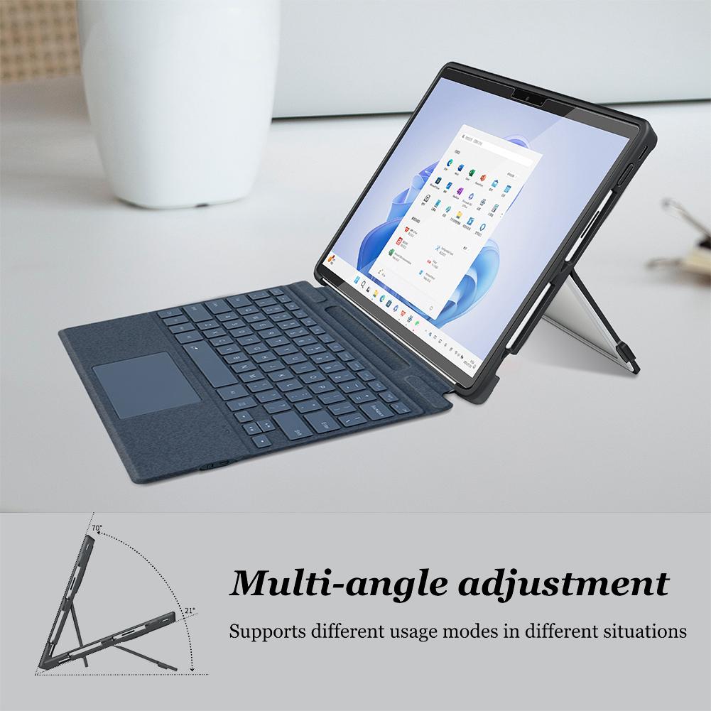Case for Microsoft Surface Pro 11/10/9/8 13Inch Shockproof Protective Rugged Cover Compatible with Type Cover Keyboard