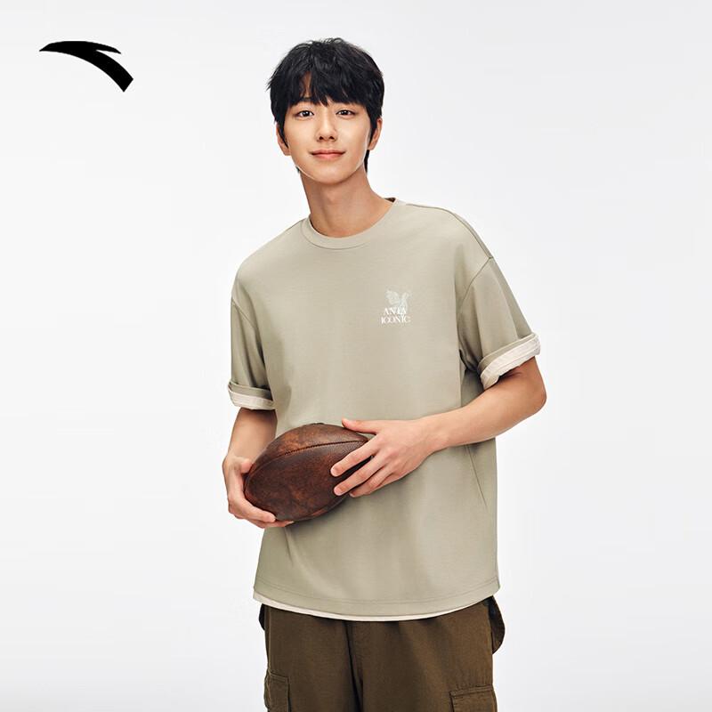 Anta Wang Yibo Collaboration Men s Graphic Short Sleeve T-shirt M