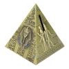 Egyptian Pyramid Model Green Bronze Large Retro Classic Exquisite Decorative Handicraft Ornament
