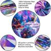 Racunbula Blacklight Tapestry Fantasy Forest Tapestry UV Reactive Waterfall Rainbow Tapestries Misty Jungle Plants Nature Landscape Tapestries Wall