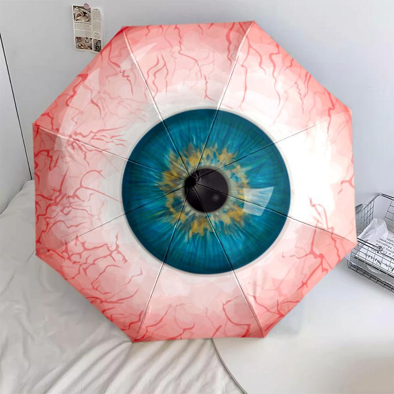 Eye World Automatischer Regenschirm - Geeignet für Reisen, Outdoor, Tragbarer Regenschirm, Geburtstagsgeschenk, Tägliche Notwendigkeiten