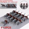 Medieval Military Sets Cavalry Figures War Horse Animals Building Blocks Parts Knight Weapons Accessories Toys for kids gifts