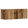6 Piece Wall Mounted TV Cabinet Set Rustic Wood Look Engineered Wood
