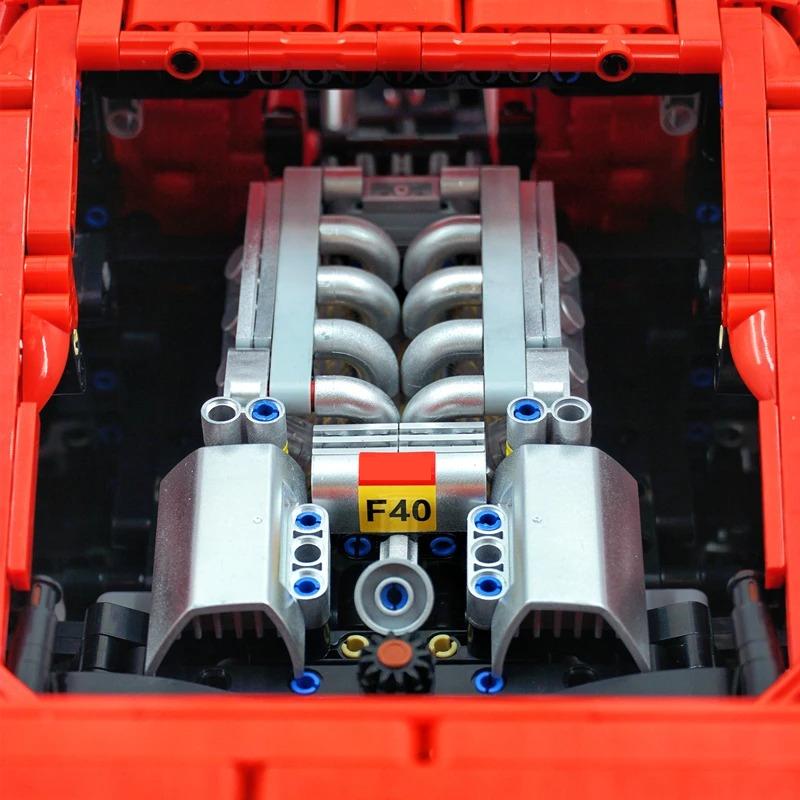 4026PCS Technical LOX Edition F40  Assembly MOC 140629 Building Block Car Supercar Model Adult High Difficulty Racing Toys