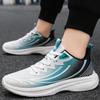Summer Mesh Men's Running Shoes Fashion Lace-up Breathable Casual Sneakers Versatile Comfortable Soft-soled Tennis Shoes 2025