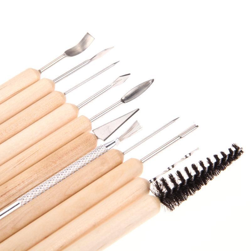 5Pcs Pr/ägen Punktierung Modellieren Ton DIY Werkzeuge f/ür Ledertaschen Ton Kunstprojekte Skulpturen Ton Keramik Pr/ägen Kunst