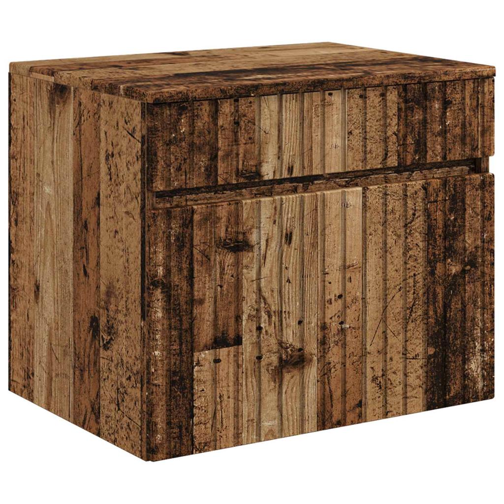 Bathroom Furniture Set Reclaimed Wood Engineered Wood