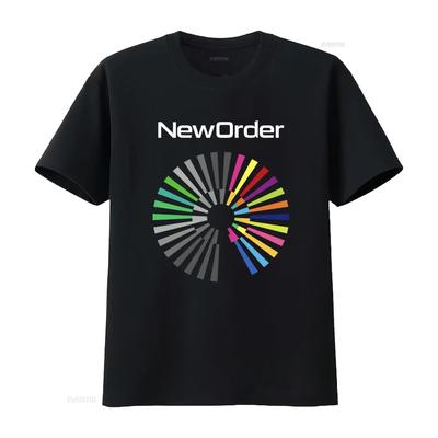 Koszulka Zespołu New Order Pełne Rozmiary S 5XL Wielokolorowy Retro Design Vintage Spłowiały Codzienne Ubrania Projektanta Oddychające Homme - Me...