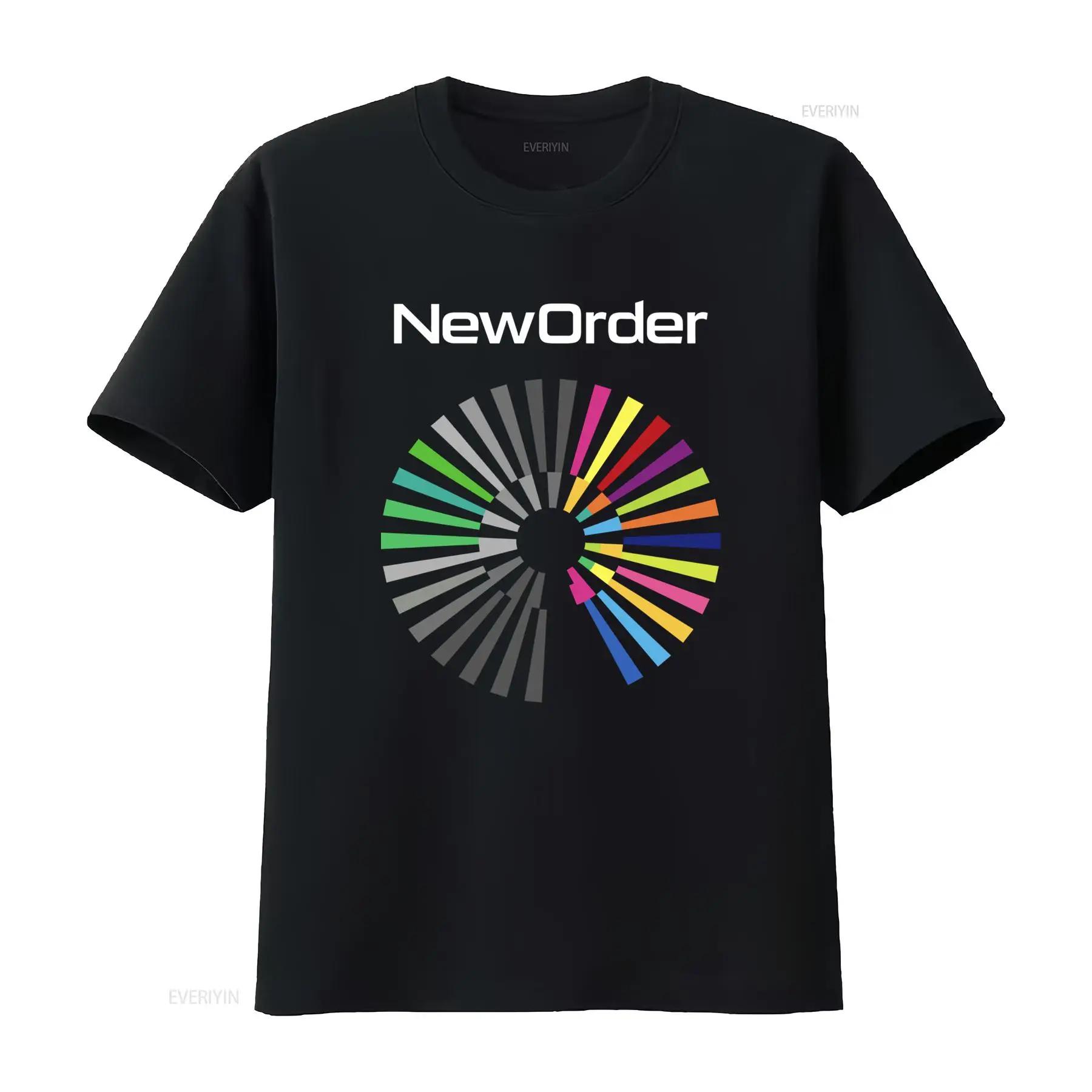 

New Order Band T Shirt Full Sizes S 5XL Multicolor Retro Design Vintage Washed Casual Designer Clothes Breathable Homme - Me... 5XL різнокольоровий