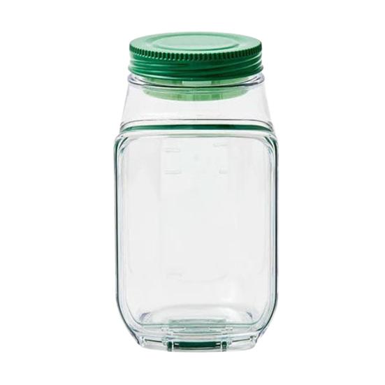 Salad Jar with Side Door Opening Integrated Seasoning Bowl Large