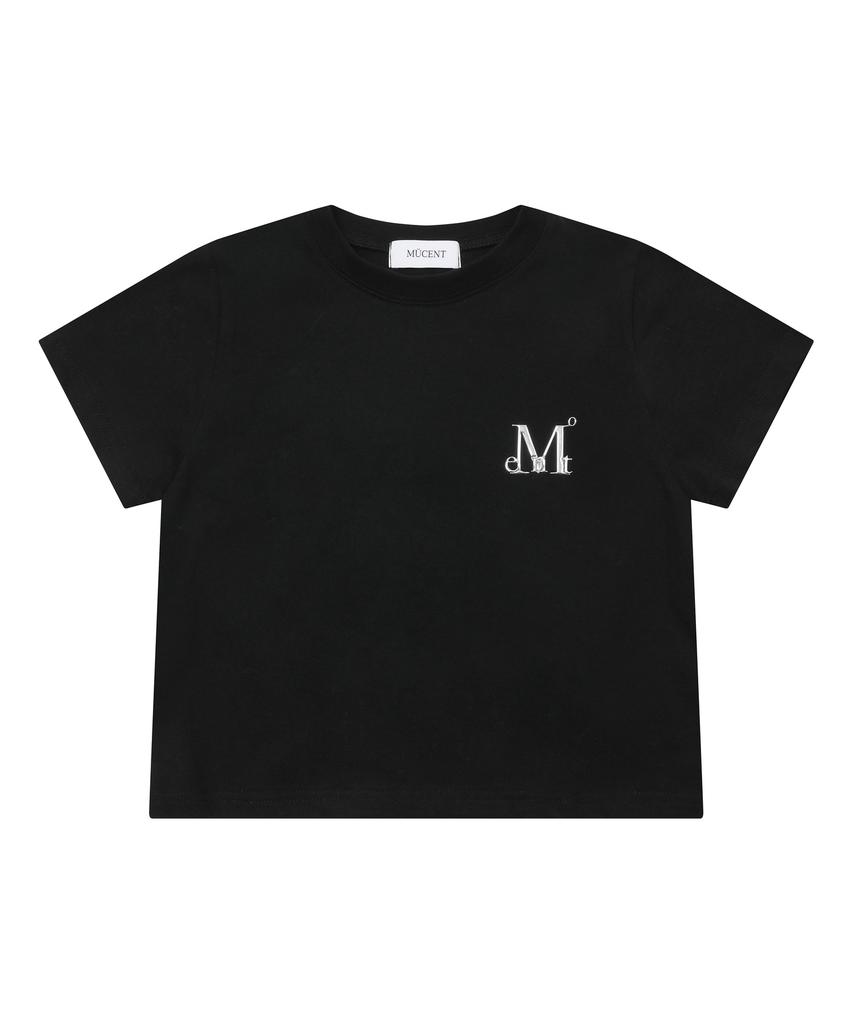 MUCENT Cut Metal Logo Signature Short Sleeve T-Shirt Unisex (2 Colors)
